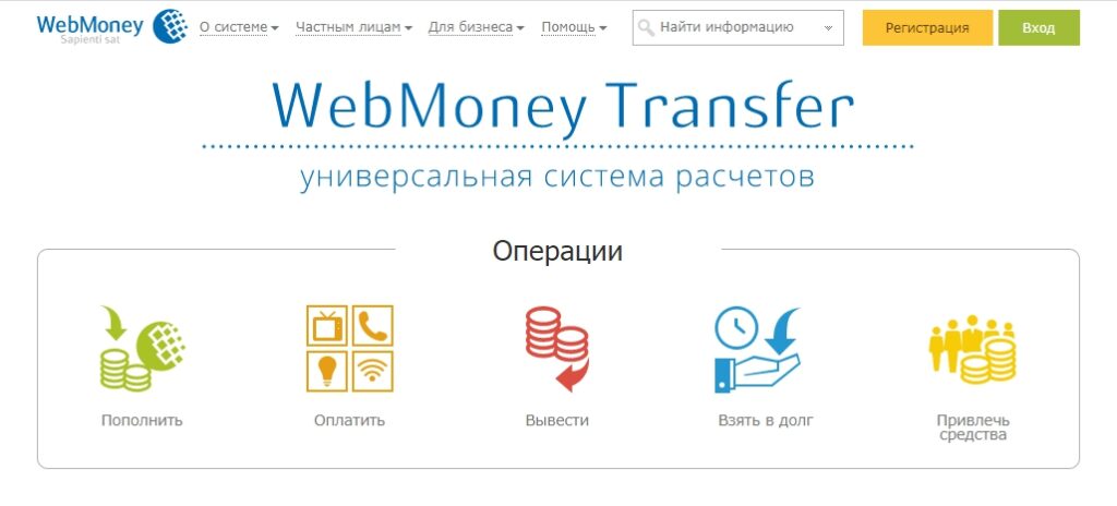 Официальный сайт Webmoney