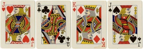 англо-американский шаблон игральных карт